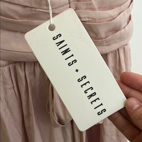 Pink Ruffled Women's Dress - Picture 3 of 5